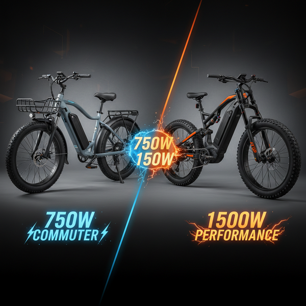 750W vs 1500W Electric Bike: Which Motor Power Is Right for You?
