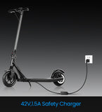 D. S electric scooter 42V 1.5A, 8.5-inch tires, maximum speed of 20-25km/H, foldable commuting electric scooter