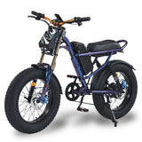 DRIFT.SLIDE 1500W Peak Power Electric Bike for Adults, 28 MPH Electric Mountain Motorcycle Bike, 48V 20.8AH Battery, Off-Road Dual Headlights and Electroplating Process, 7 Speed 20" Fat Tire Ebike