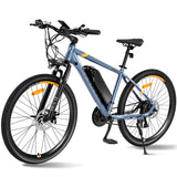 DRIFT.SLIDE Electric Bike for Adults with 500W Peak Motor, 20 MPH 21 Speed Commuting Electric Mountain Bike with 36V / 48V Removable Battery Up to 43 Miles, Front Suspension