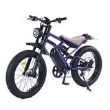 DRIFT.SLIDE 31 MPH Electric Bike for Adults, 1500W Peak Power Electric Motorcycle, 24" Fat Tire Electric Mountain Bike, 48V 22.8 AH Battery, All Terrain Ebike for Mountains, Snow, Sand (C1)