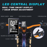 DRIFT.SLIDE 1500W Peak Power Electric Bike for Adults, 28 MPH Electric Mountain Motorcycle Bike, 48V 20.8AH Battery, Off-Road Dual Headlights and Electroplating Process, 7 Speed 20" Fat Tire Ebike