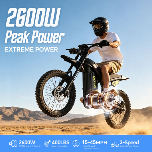 G95 Electric Motorcycle | 2600W Off-Road eBike | 45 MPH