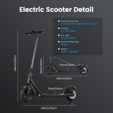 D. S electric scooter 42V 1.5A, 8.5-inch tires, maximum speed of 20-25km/H, foldable commuting electric scooter