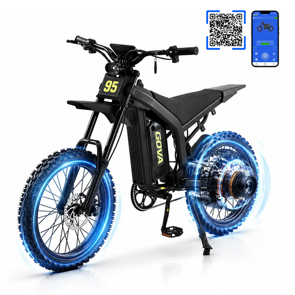 G95 Electric Motorcycle | 2600W 45MPH Off-Road eBike | 60V 18Ah | Dual Suspension